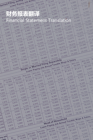 财务报表翻译